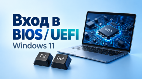 Редакционная иллюстрация: вход в BIOS и UEFI на Windows 11