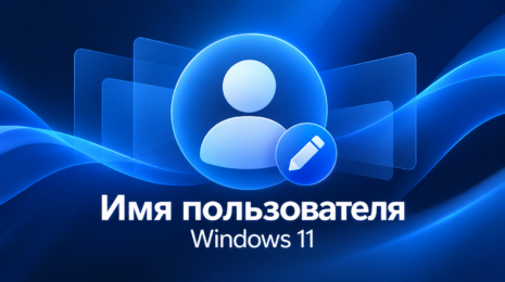 Редакционная иллюстрация: изменение имени пользователя Windows 11